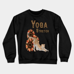 Yoga Leopard Stretch Crewneck Sweatshirt